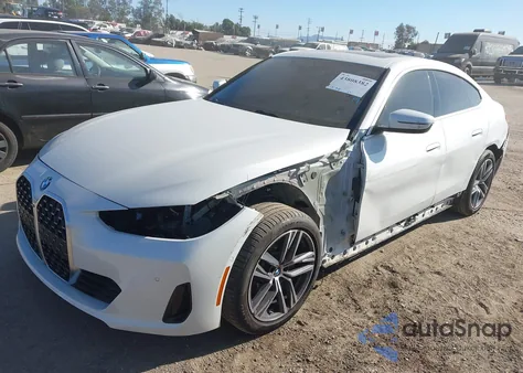 2025 BMW 430I Gran Coupe xDrive z USA, uszkodzony, nr VIN WBA33FB03SFU06517